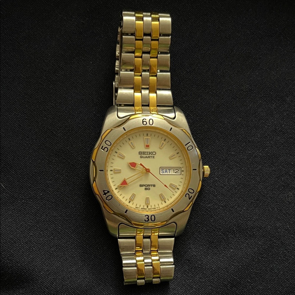 Seiko Sports 50 Quartz Watch Mens 1995